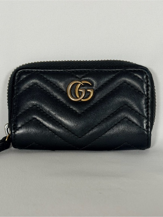 Gucci Handbags - Authentic Gucci GG Leather Card Wallet Keychain